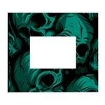 Skulls White Wall Photo Frame 5  x 7 