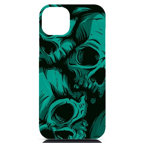 Skulls iPhone 14 Plus Black UV Print Case from ArtsNow.com Front