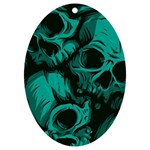 Skulls UV Print Acrylic Ornament Oval