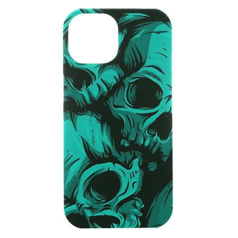 Skulls iPhone 15 Black UV Print PC Hardshell Case from ArtsNow.com Front