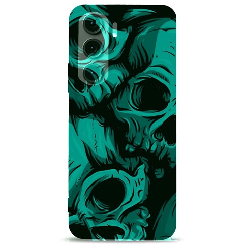 Skulls Samsung Galaxy S24 Plus 6.7 Inch Black TPU UV Case from ArtsNow.com Front