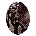 Snake Skin, Reptile Skin, Snake Skin Textures, Brown Snake Ornament (Oval)