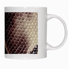 Snake Skin, Reptile Skin, Snake Skin Textures, Brown Snake White Mug from ArtsNow.com Right