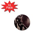 Snake Skin, Reptile Skin, Snake Skin Textures, Brown Snake 1  Mini Buttons (10 pack) 