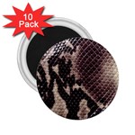 Snake Skin, Reptile Skin, Snake Skin Textures, Brown Snake 2.25  Magnets (10 pack) 