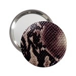 Snake Skin, Reptile Skin, Snake Skin Textures, Brown Snake 2.25  Handbag Mirrors