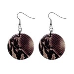 Snake Skin, Reptile Skin, Snake Skin Textures, Brown Snake Mini Button Earrings