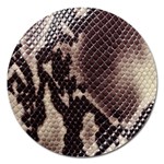 Snake Skin, Reptile Skin, Snake Skin Textures, Brown Snake Magnet 5  (Round)