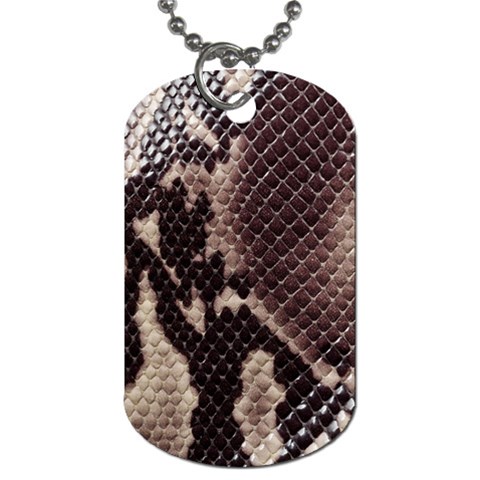 Snake Skin, Reptile Skin, Snake Skin Textures, Brown Snake Dog Tag (One Side) from ArtsNow.com Front