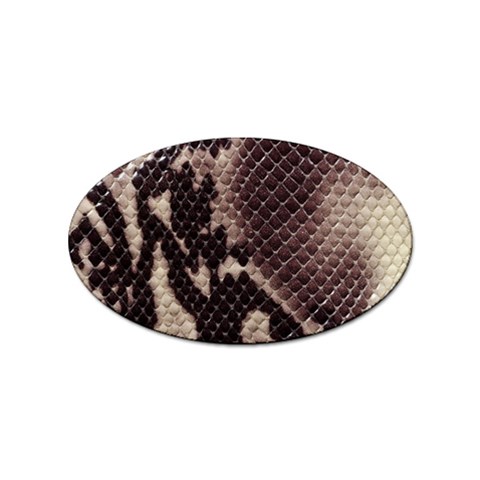 Snake Skin, Reptile Skin, Snake Skin Textures, Brown Snake Sticker Oval (10 pack) from ArtsNow.com Front