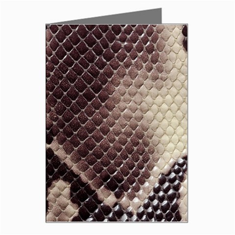 Snake Skin, Reptile Skin, Snake Skin Textures, Brown Snake Greeting Card from ArtsNow.com Left