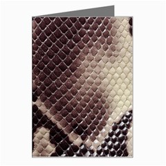 Snake Skin, Reptile Skin, Snake Skin Textures, Brown Snake Greeting Card from ArtsNow.com Left