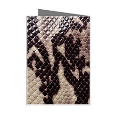 Snake Skin, Reptile Skin, Snake Skin Textures, Brown Snake Mini Greeting Card from ArtsNow.com Right