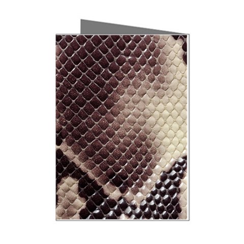 Snake Skin, Reptile Skin, Snake Skin Textures, Brown Snake Mini Greeting Cards (Pkg of 8) from ArtsNow.com Left