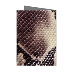 Snake Skin, Reptile Skin, Snake Skin Textures, Brown Snake Mini Greeting Cards (Pkg of 8) from ArtsNow.com Left