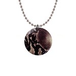 Snake Skin, Reptile Skin, Snake Skin Textures, Brown Snake 1  Button Necklace