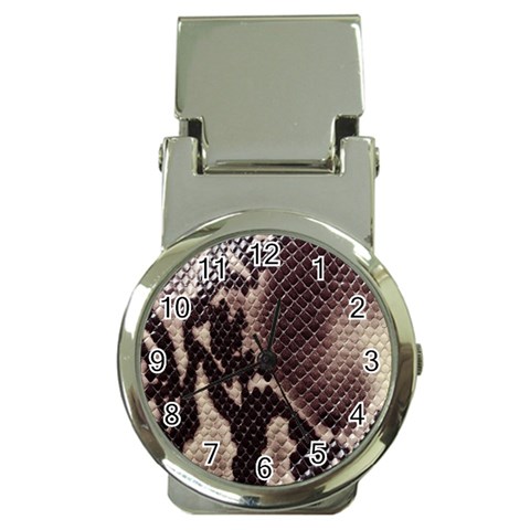 Snake Skin, Reptile Skin, Snake Skin Textures, Brown Snake Money Clip Watches from ArtsNow.com Front