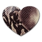 Snake Skin, Reptile Skin, Snake Skin Textures, Brown Snake Heart Mousepad