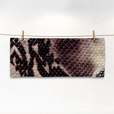 Snake Skin, Reptile Skin, Snake Skin Textures, Brown Snake Hand Towel from ArtsNow.com Front