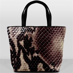 Snake Skin, Reptile Skin, Snake Skin Textures, Brown Snake Bucket Bag from ArtsNow.com Back