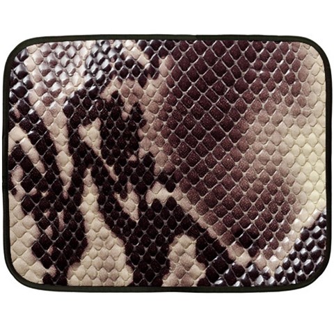 Snake Skin, Reptile Skin, Snake Skin Textures, Brown Snake Fleece Blanket (Mini) from ArtsNow.com 35 x27  Blanket