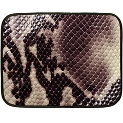 Snake Skin, Reptile Skin, Snake Skin Textures, Brown Snake Two Sides Fleece Blanket (Mini) from ArtsNow.com 35 x27  Blanket Front