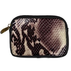 Snake Skin, Reptile Skin, Snake Skin Textures, Brown Snake Digital Camera Leather Case from ArtsNow.com Front