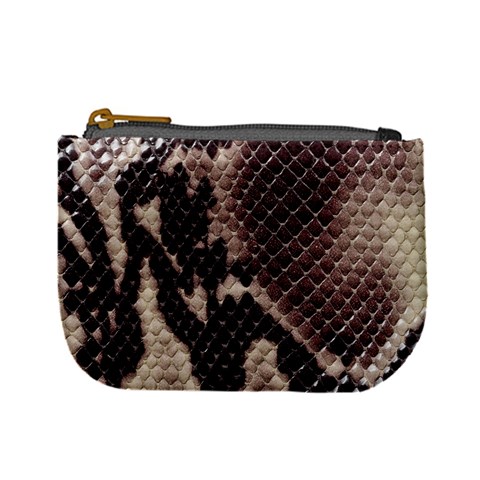 Snake Skin, Reptile Skin, Snake Skin Textures, Brown Snake Mini Coin Purse from ArtsNow.com Front