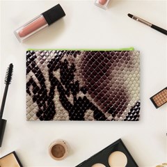 Snake Skin, Reptile Skin, Snake Skin Textures, Brown Snake Cosmetic Bag (Medium) from ArtsNow.com Back