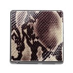 Snake Skin, Reptile Skin, Snake Skin Textures, Brown Snake Memory Card Reader (Square 5 Slot)