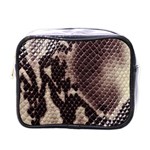 Snake Skin, Reptile Skin, Snake Skin Textures, Brown Snake Mini Toiletries Bag (One Side)