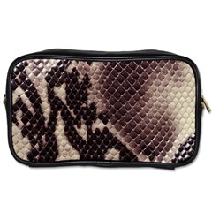 Snake Skin, Reptile Skin, Snake Skin Textures, Brown Snake Toiletries Bag (Two Sides) from ArtsNow.com Front