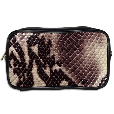 Snake Skin, Reptile Skin, Snake Skin Textures, Brown Snake Toiletries Bag (Two Sides) from ArtsNow.com Back