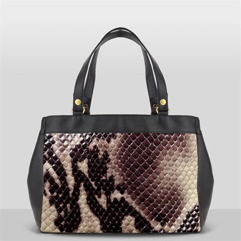 Snake Skin, Reptile Skin, Snake Skin Textures, Brown Snake Oversize Office Handbag from ArtsNow.com Front