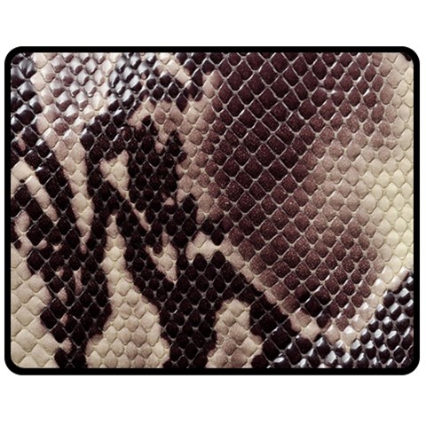 Snake Skin, Reptile Skin, Snake Skin Textures, Brown Snake Fleece Blanket (Medium) from ArtsNow.com 60 x50  Blanket Front