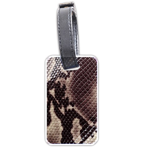 Snake Skin, Reptile Skin, Snake Skin Textures, Brown Snake Luggage Tag (one side) from ArtsNow.com Front