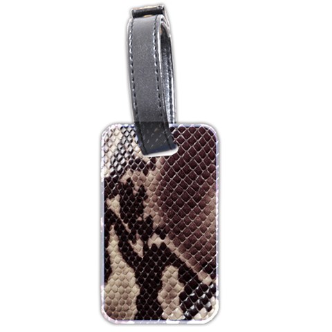 Snake Skin, Reptile Skin, Snake Skin Textures, Brown Snake Luggage Tag (two sides) from ArtsNow.com Front