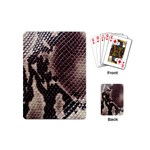 Snake Skin, Reptile Skin, Snake Skin Textures, Brown Snake Playing Cards Single Design (Mini)