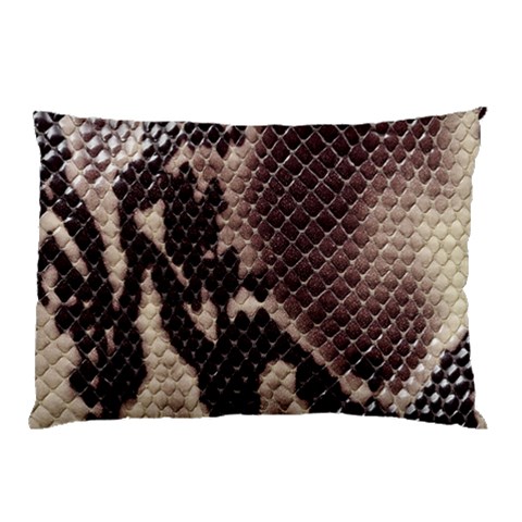 Snake Skin, Reptile Skin, Snake Skin Textures, Brown Snake Pillow Case (Two Sides) from ArtsNow.com Front