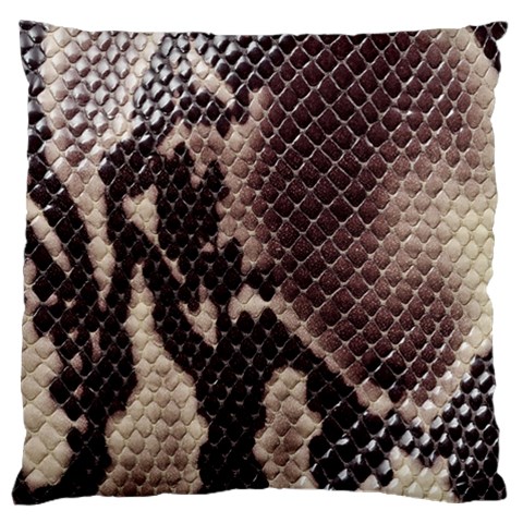 Snake Skin, Reptile Skin, Snake Skin Textures, Brown Snake Large Cushion Case (Two Sides) from ArtsNow.com Back