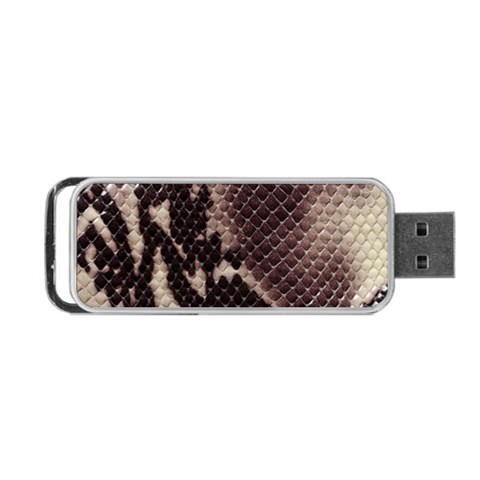 Snake Skin, Reptile Skin, Snake Skin Textures, Brown Snake Portable USB Flash (One Side) from ArtsNow.com Front