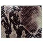 Snake Skin, Reptile Skin, Snake Skin Textures, Brown Snake Cosmetic Bag (XXXL)