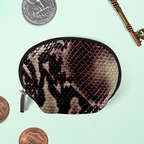 Snake Skin, Reptile Skin, Snake Skin Textures, Brown Snake Accessory Pouch (Small) from ArtsNow.com Back