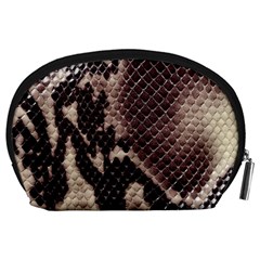 Snake Skin, Reptile Skin, Snake Skin Textures, Brown Snake Accessory Pouch (Large) from ArtsNow.com Back