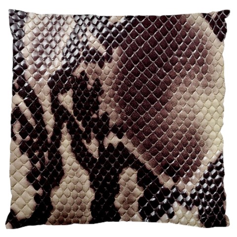 Snake Skin, Reptile Skin, Snake Skin Textures, Brown Snake Standard Premium Plush Fleece Cushion Case (Two Sides) from ArtsNow.com Back