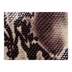 Snake Skin, Reptile Skin, Snake Skin Textures, Brown Snake Two Sides Premium Plush Fleece Blanket (Mini)