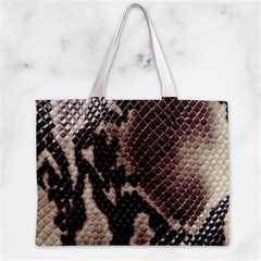 Snake Skin, Reptile Skin, Snake Skin Textures, Brown Snake Zipper Mini Tote Bag from ArtsNow.com Front