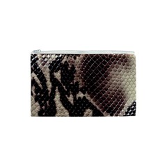 Snake Skin, Reptile Skin, Snake Skin Textures, Brown Snake Cosmetic Bag (XS) from ArtsNow.com Front