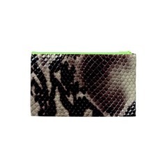 Snake Skin, Reptile Skin, Snake Skin Textures, Brown Snake Cosmetic Bag (XS) from ArtsNow.com Back