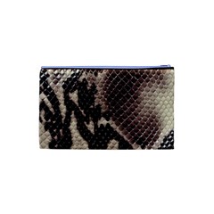 Snake Skin, Reptile Skin, Snake Skin Textures, Brown Snake Cosmetic Bag (XS) from ArtsNow.com Back